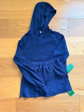 HALARA RIBBED SET IN MARITIME BLUE XS NWT